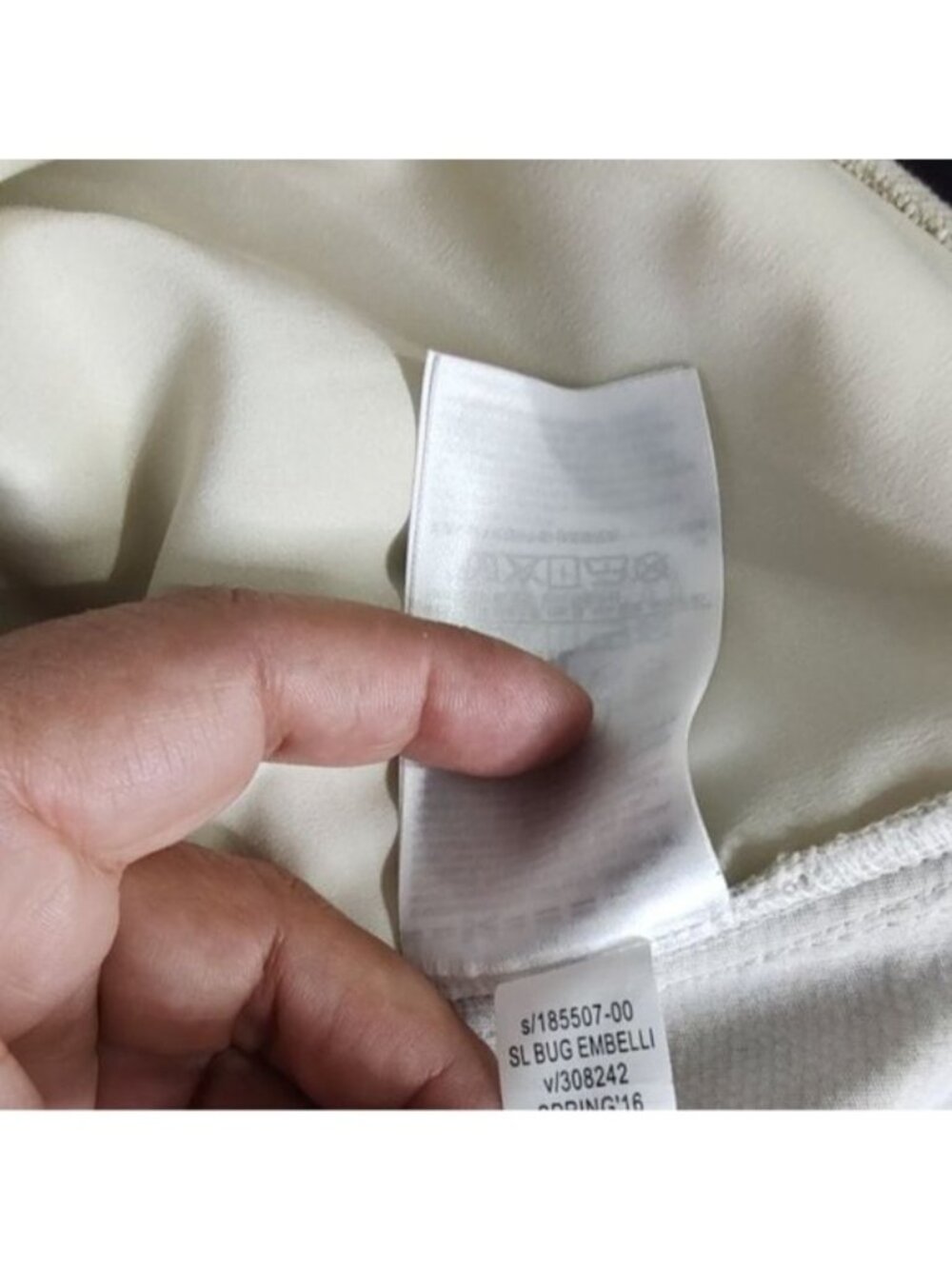 Banana Republic Embellished Linen & Cotton Structured Shell Top S - Picture 11 of 13